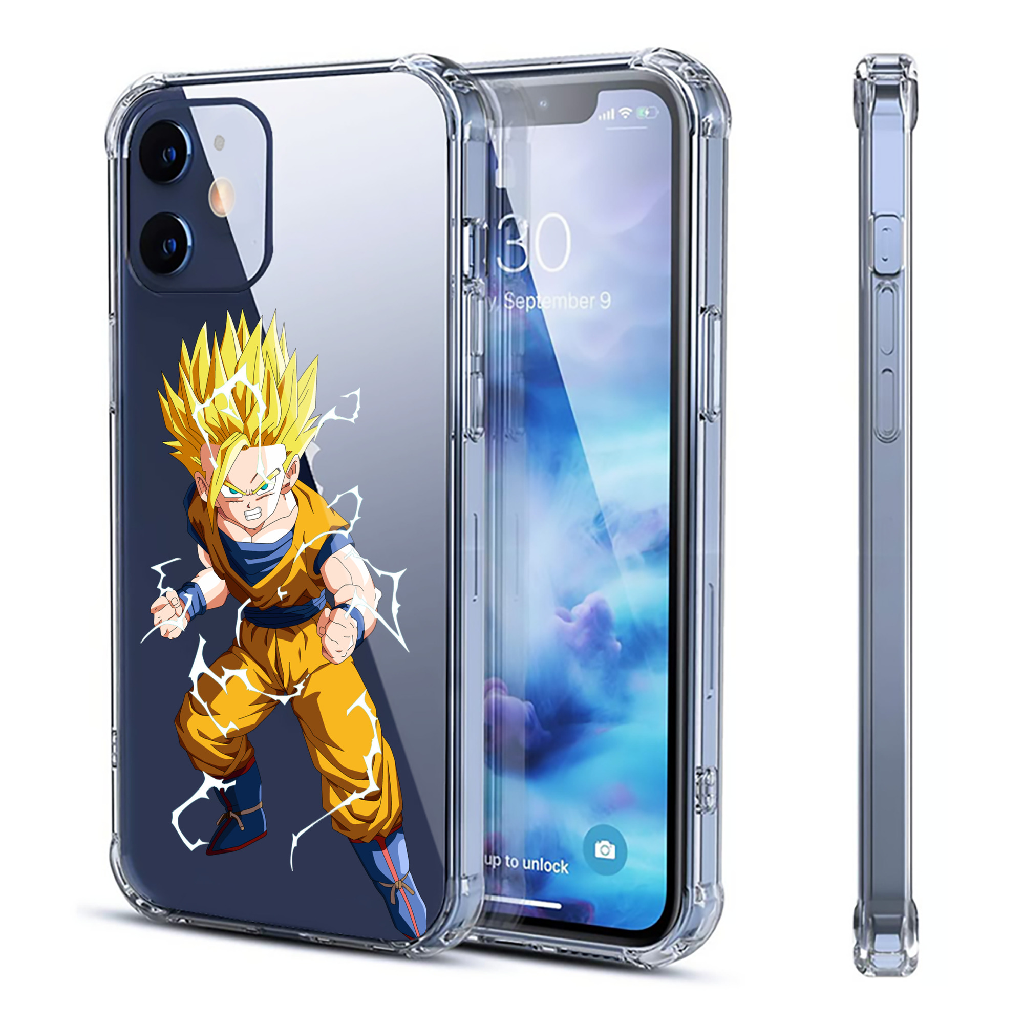 （画像用） ドラゴンボール 孫 悟飯（そんごはん）DRAGON BALL Son Gohan 【iPhone 12シリーズ対応】透明スマホケース（クリアソフトケース）